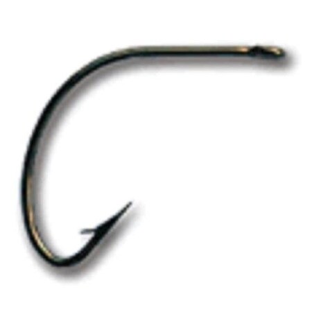 Mustad Classic Wide Gap Hook, Size 20, HollowReversed Point, Offset, Ringed Eye, Bronze, 8PK 37140-BR-2/0-8